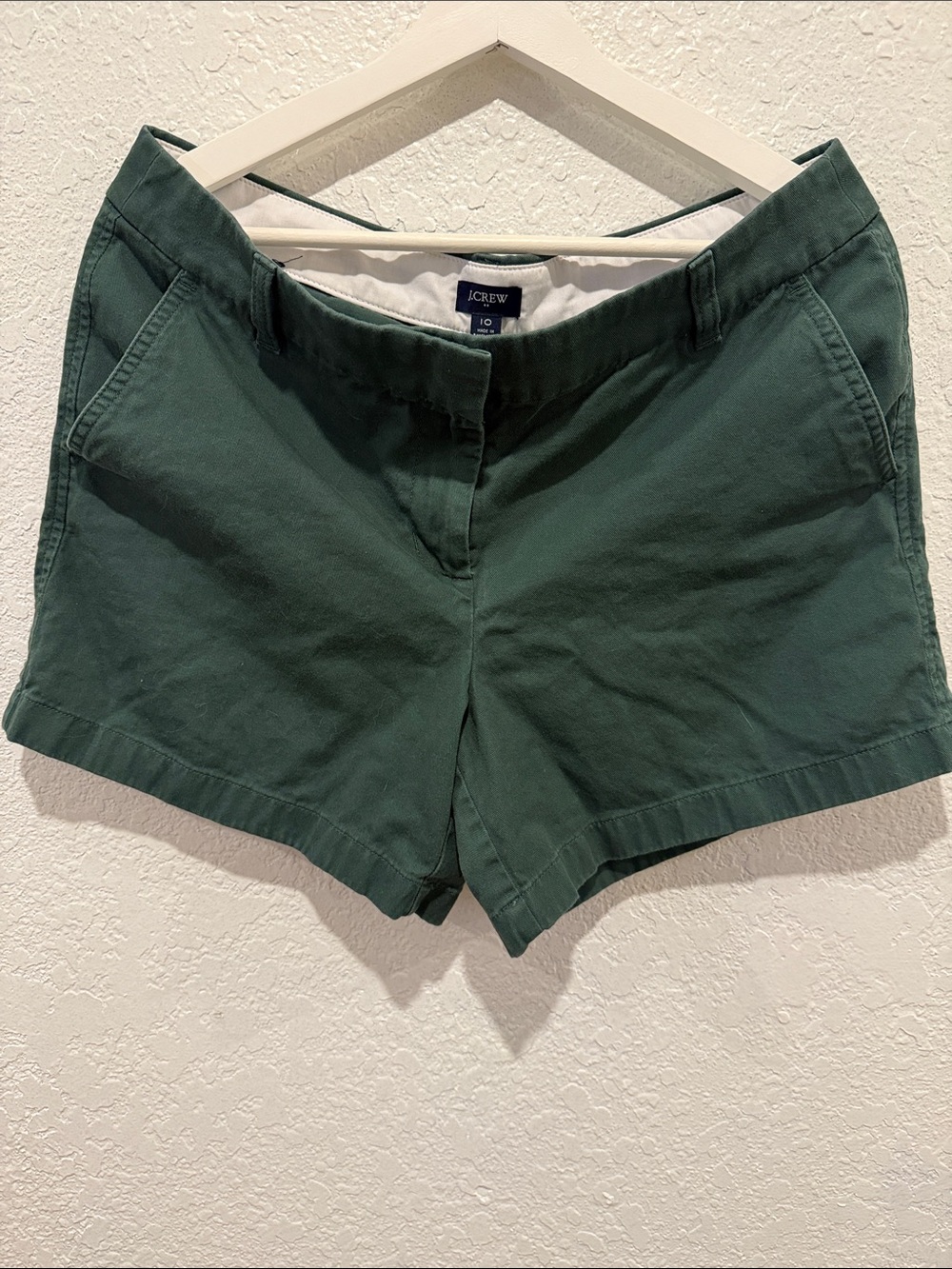 J. Crew Green Cotton Casual Shorts